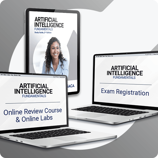AI Fundamentals exam registration, study guide, online labs bundle