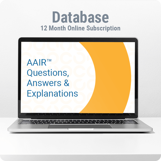 AAIR Questions, Answers and Explanations Database