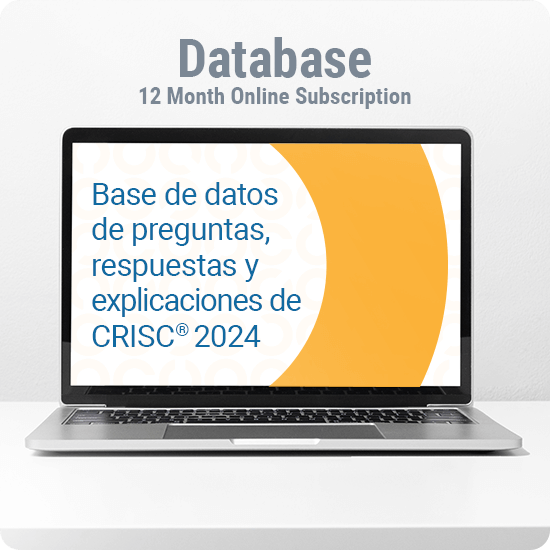 Database 12-month Subscription CRISC QAE Spanish
