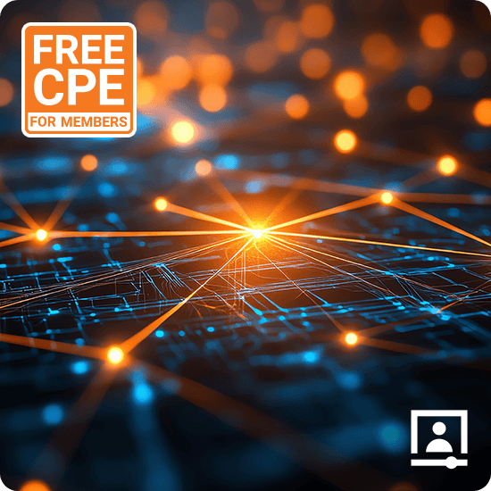 Free CPE for Members circuit board with bright orange lines