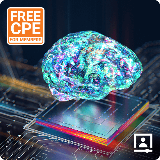 A brain illustration featuring a "Free CPE" logo prominently displayed on its surface.