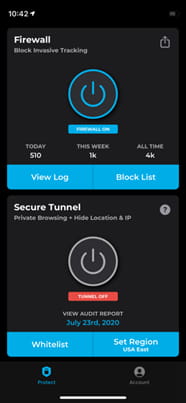 Figure 2—Lockdown App Landing Page
