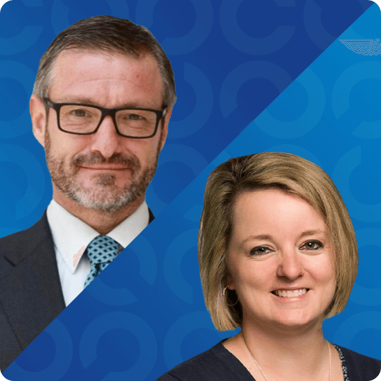 Ramsés Gallego, ISACA Evangelist and ISACA Hall of Fame inductee, and Megan Hall, CPA, CISA, CISA, Chief Information and Infrastructure Officer