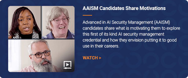 AAISM Candidates Share Motivations