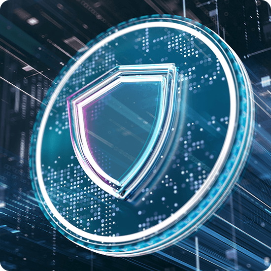 Logo of the antivirus app featuring a shield and checkmark, symbolizing security and protection against malware.