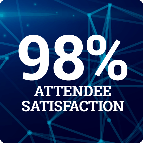 98% attendee satisfaction