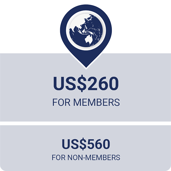 US$260 for members | US$560 for non-members