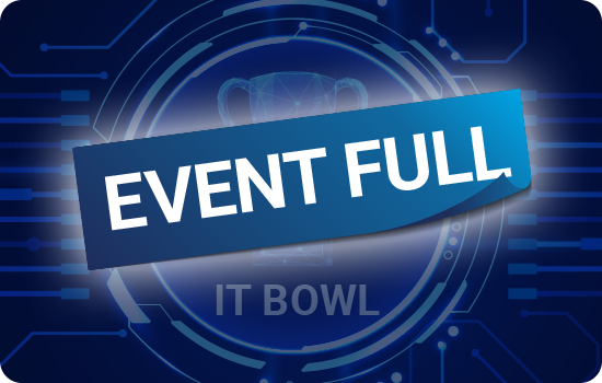 Event FULL on a blue background 