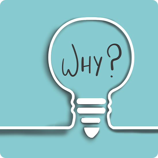 Why? in a lightbulb