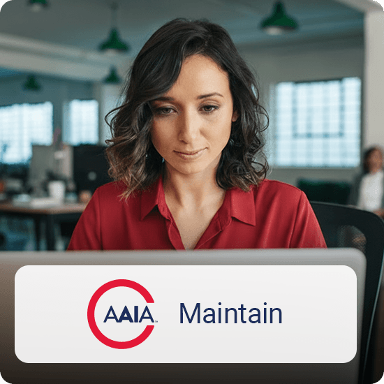 Maintain AAIA™ Certification