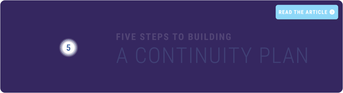 Working Toward a Managed Mature Business Continuity Plan banner
