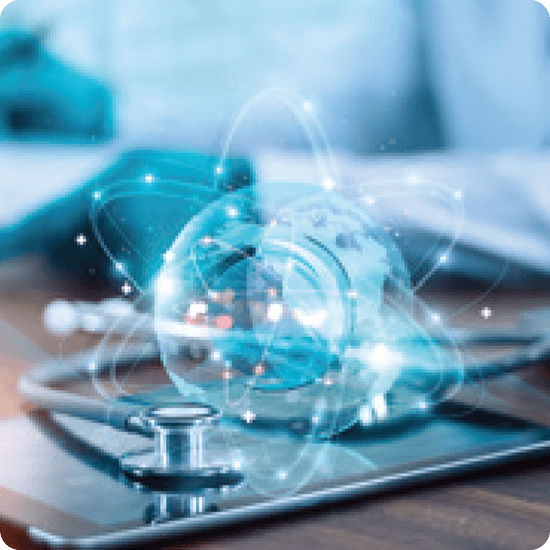 Changing the Healthcare Paradigm - stethoscope on top of tablet