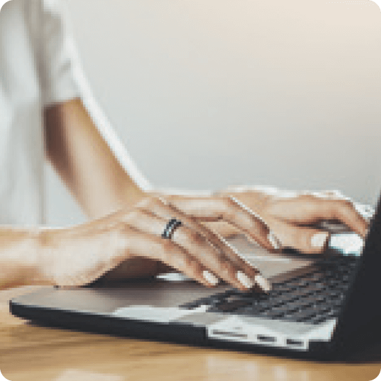 Future Skills - person typing on laptop