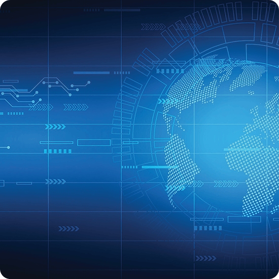 Digital globe map
