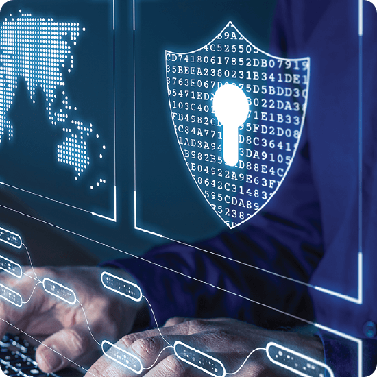 Cyber shield with lock