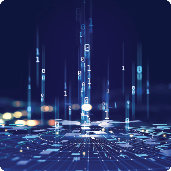 Graphic of streaming data