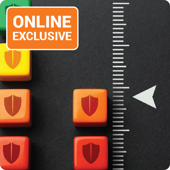 A collection of vibrant cubes displaying the text "online exclusive" in a bold font.