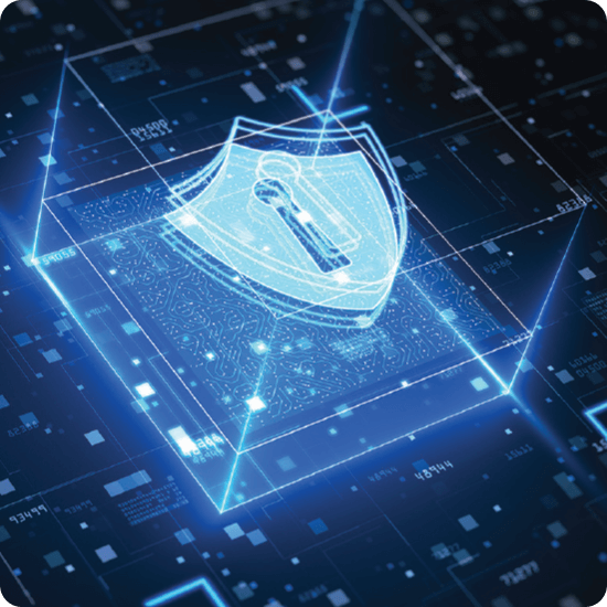 A computer screen displaying a padlock, illustrating the importance of cyber security and data protection measures.