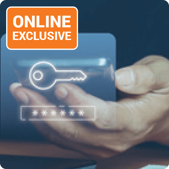 Graphic indicating an online exclusive deal, emphasizing limited-time offers available solely on the internet.