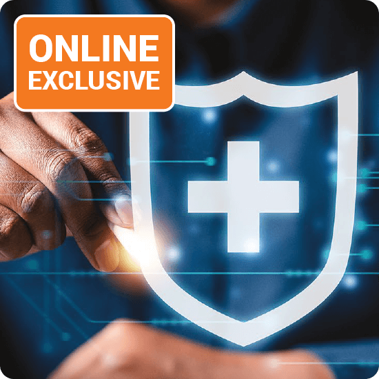 Online exclusive offer highlighting healthcare services, with a clean layout and engaging visuals.