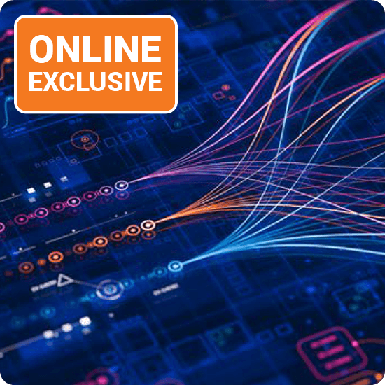 A collage of online course icons representing business and technology education options.