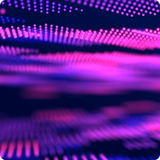 Purple lights on a dark background