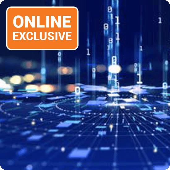 An illustration depicting the transformation of the digital landscape and its impact on modern work methods.