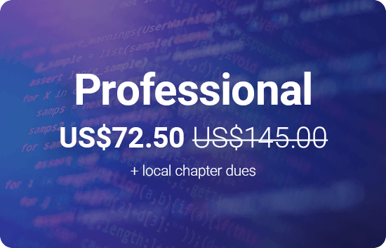 Professional US$72.50 + local chapter dues