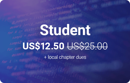 Student US$12.50 + local chapter dues