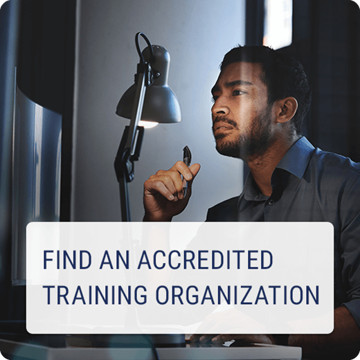 Find an accredited training organization
