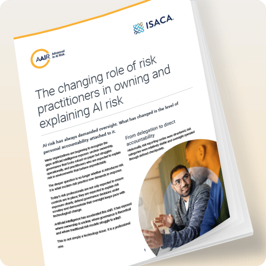 The Changing Role of Risk Practitioners in Owning and Explaining AI Risk