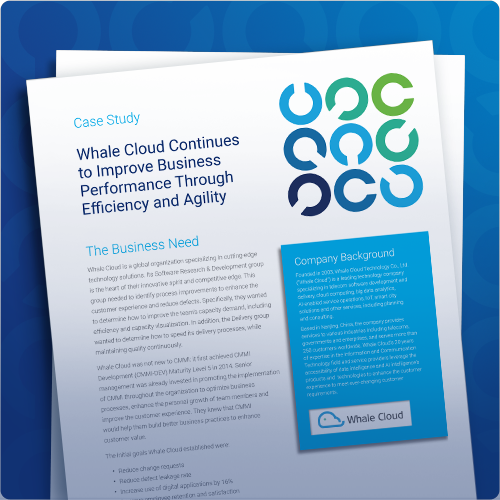 Whale Cloud Continues to Improve Business Performance Through Efficiency and Agility