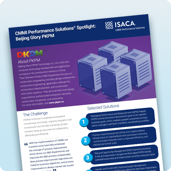 CMMI Performance Solutions® Spotlight: Beijing Glory PKPM