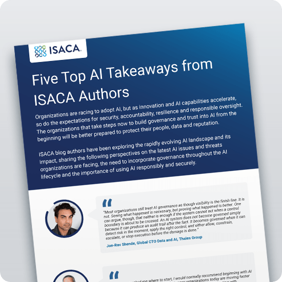 Five Top AI Takeaways from ISACA Authors