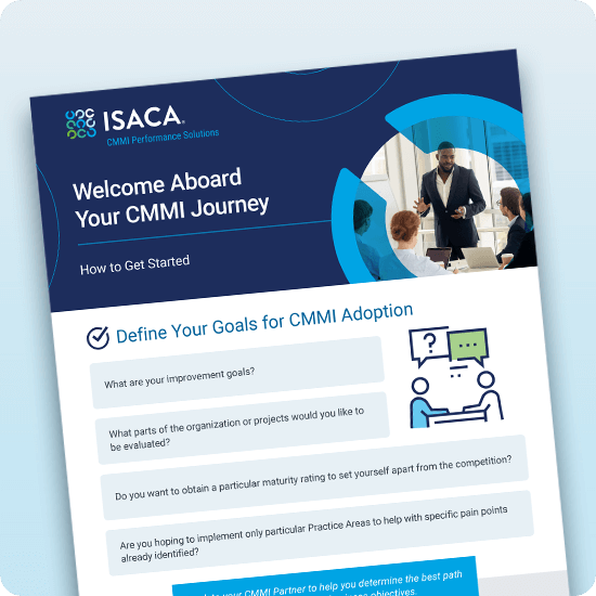 Welcome Aboard Your CMMI Journey