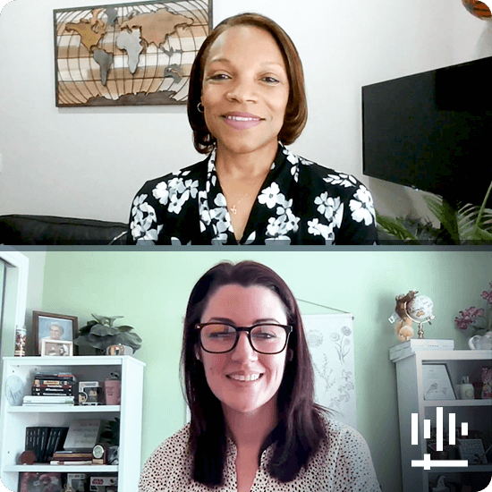 Lisa Cook and Megan Maneval