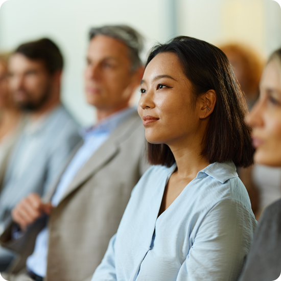 Group of people in a learning environment
