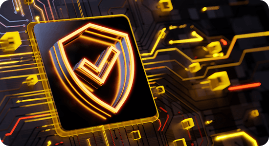 Shield with a check mark